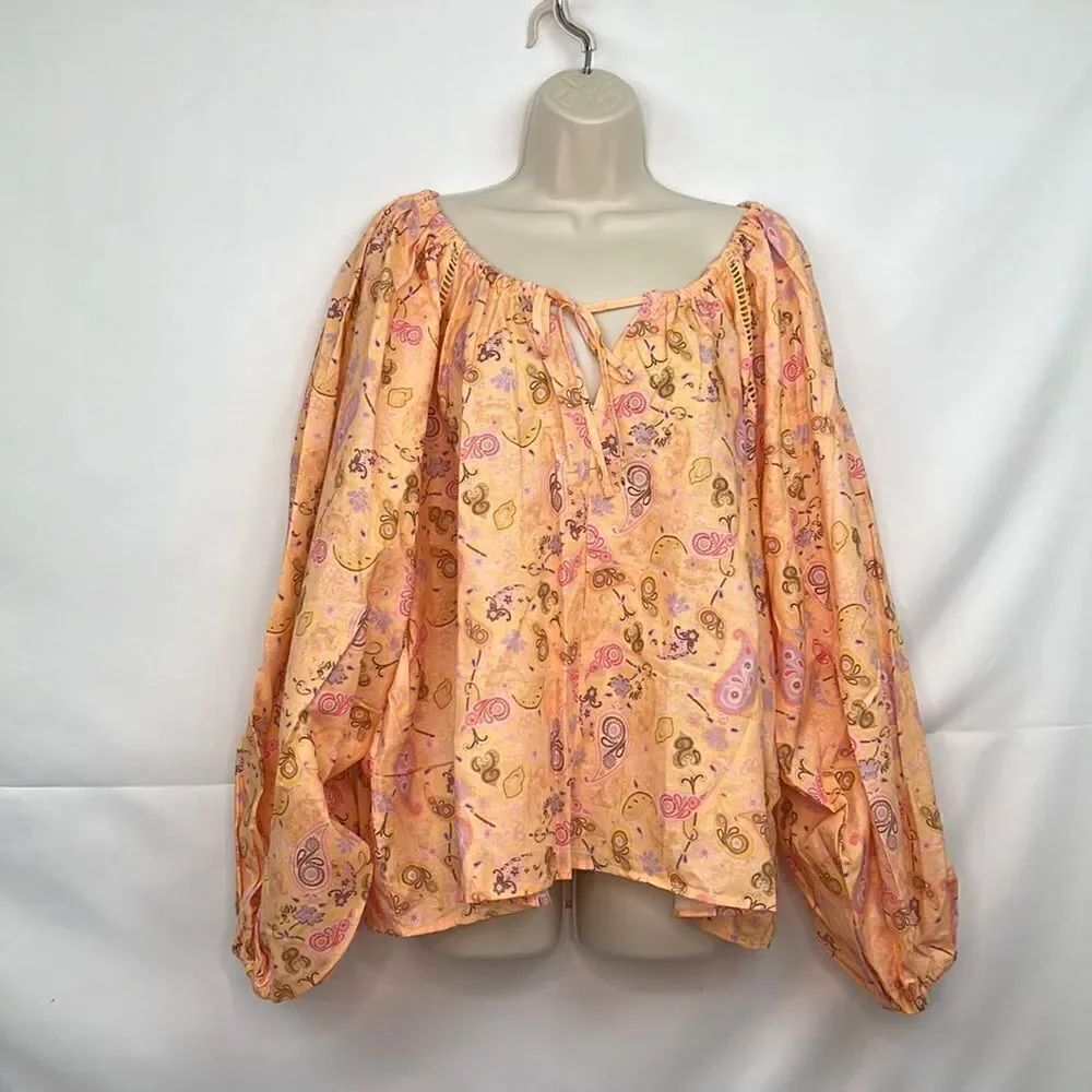 Charlie Holiday/Anthropologie Paisley Josie Blouse - NWT - size medium (size 6) - Picture 4 of 13
